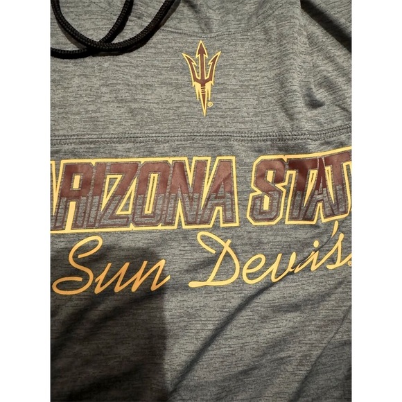 Russell Arizona State Sun Devils Women’s Hoodie Gray long sleeve Pullover Size S - Picture 5 of 13